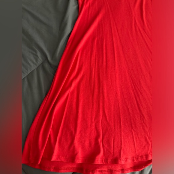 Y2K Express Prima Cotton Red Midi Dress - Picture 8 of 11